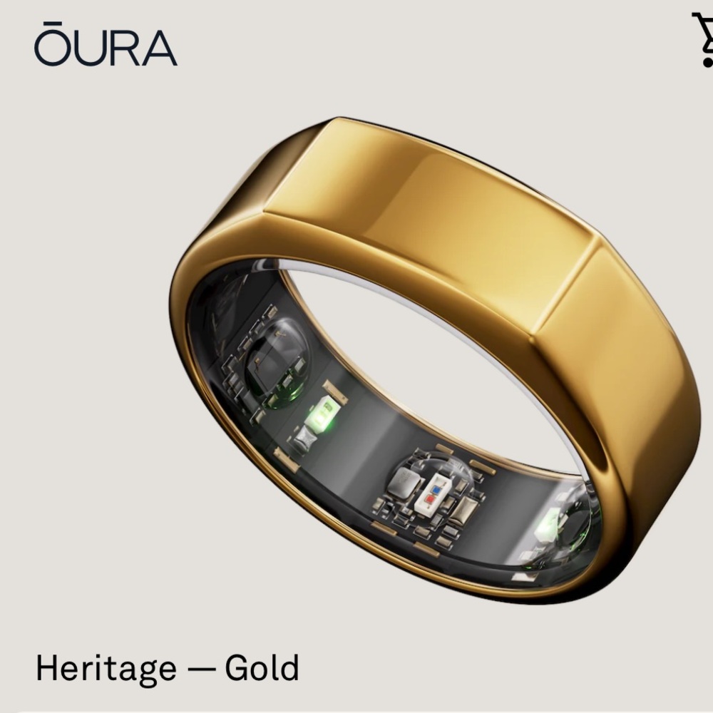 Oura Gen3 Heritage Gold US7 Set
